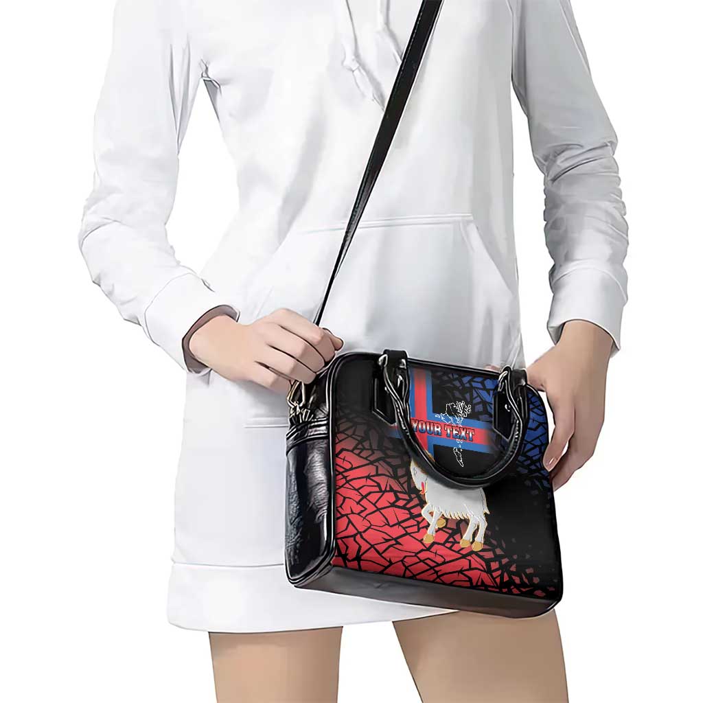 Personalized Faroe Islands Shoulder Handbag Coat Of Arms Flag Style