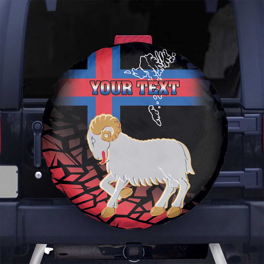 Personalized Faroe Islands Spare Tire Cover Coat Of Arms Flag Style