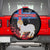 Personalized Faroe Islands Spare Tire Cover Coat Of Arms Flag Style