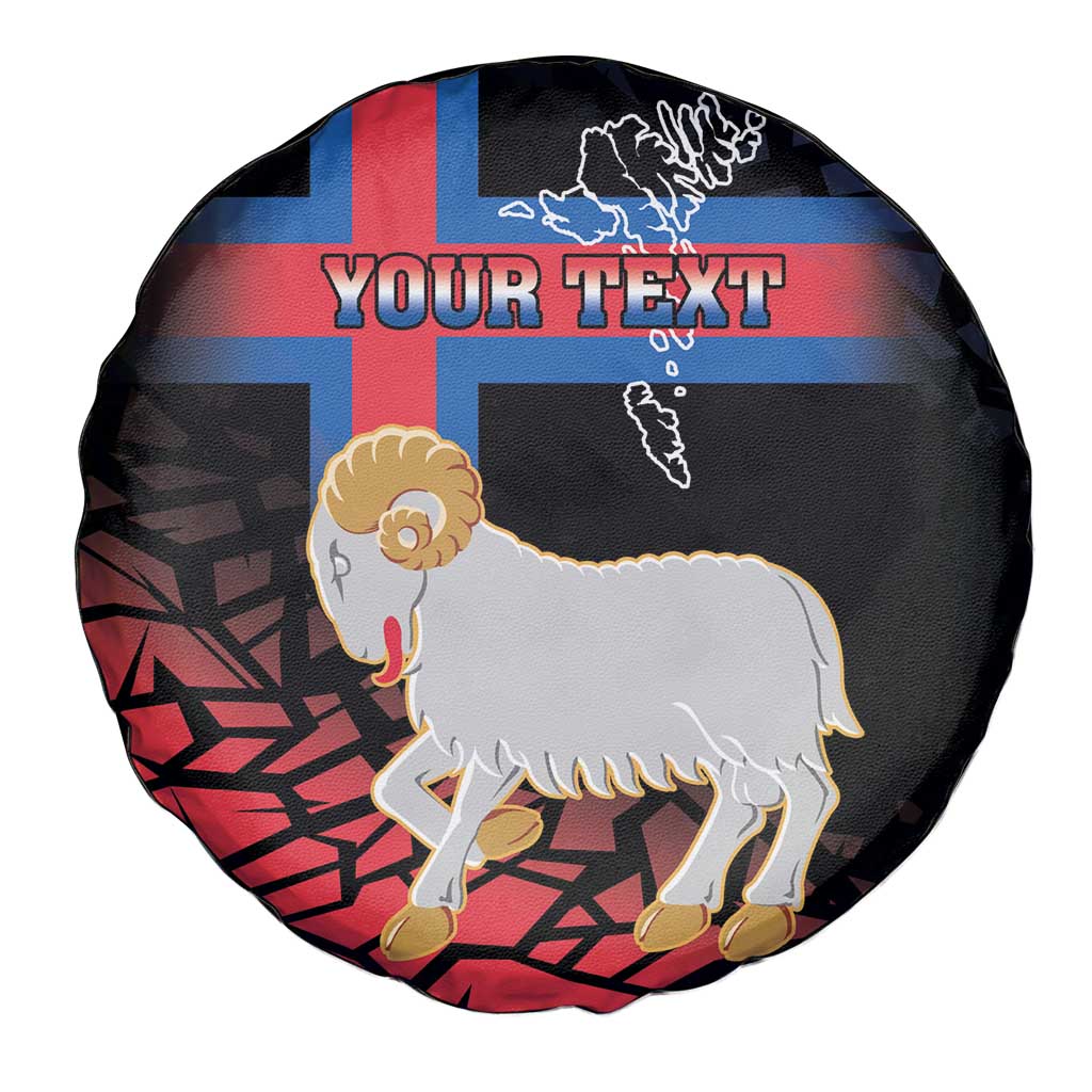 Personalized Faroe Islands Spare Tire Cover Coat Of Arms Flag Style
