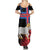 Personalized Faroe Islands Summer Maxi Dress Coat Of Arms Flag Style