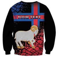 Personalized Faroe Islands Sweatshirt Coat Of Arms Flag Style