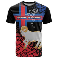 Personalized Faroe Islands T Shirt Coat Of Arms Flag Style