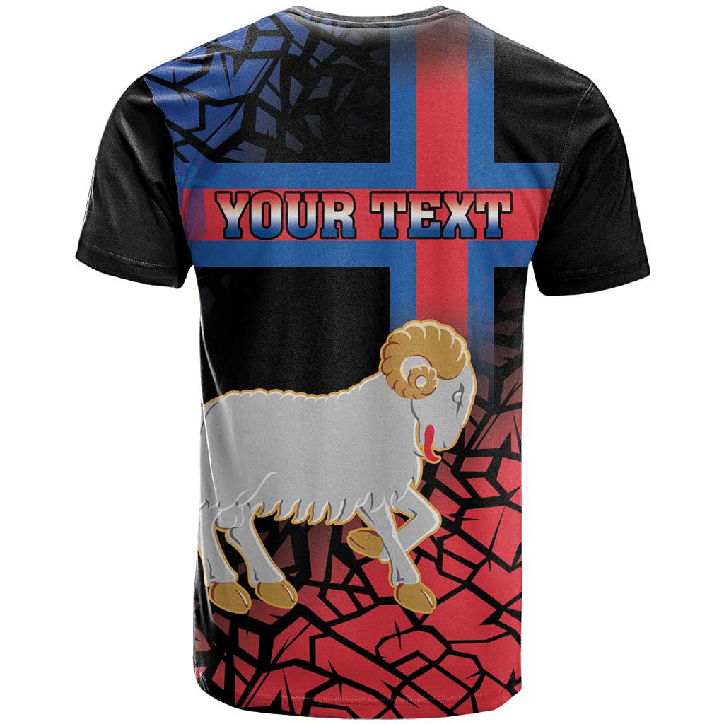 Personalized Faroe Islands T Shirt Coat Of Arms Flag Style
