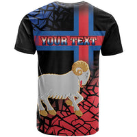 Personalized Faroe Islands T Shirt Coat Of Arms Flag Style