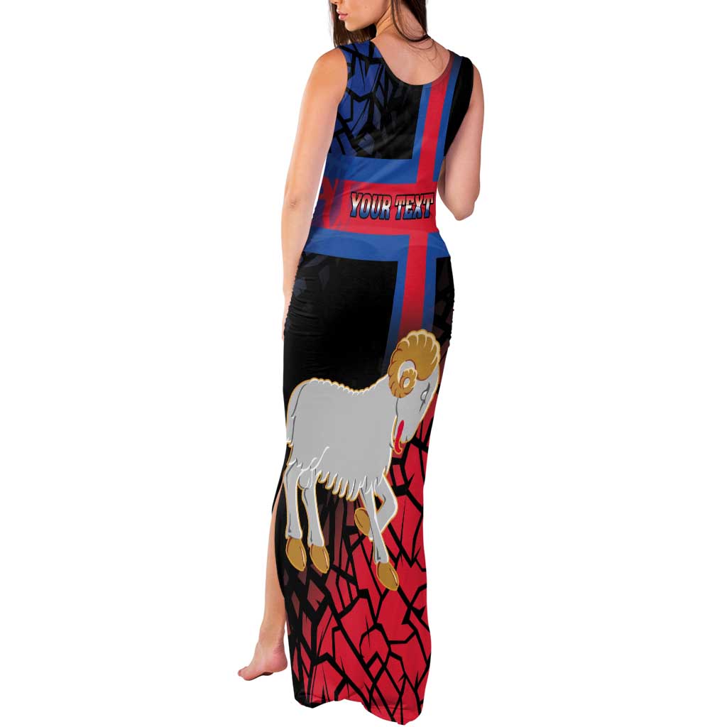 Personalized Faroe Islands Tank Maxi Dress Coat Of Arms Flag Style