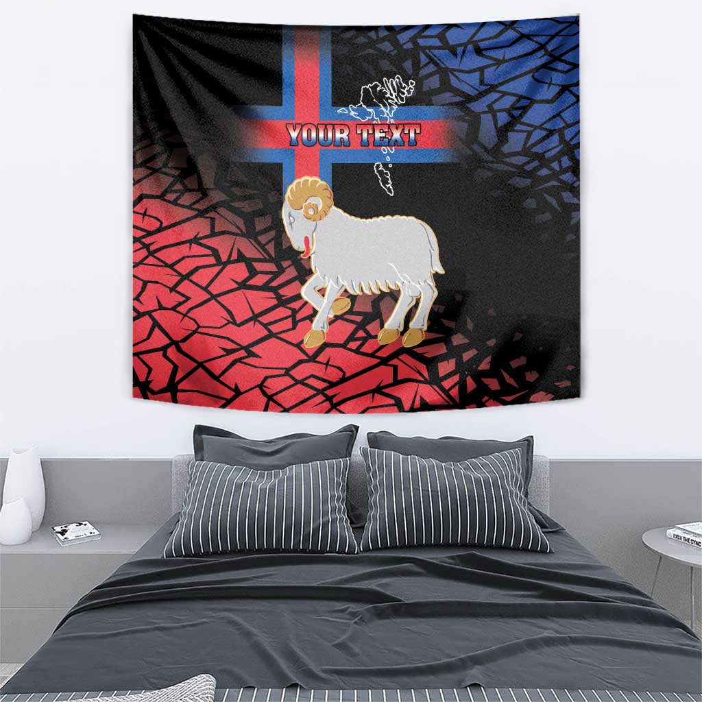 Personalized Faroe Islands Tapestry Coat Of Arms Flag Style