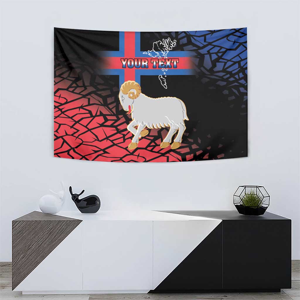 Personalized Faroe Islands Tapestry Coat Of Arms Flag Style