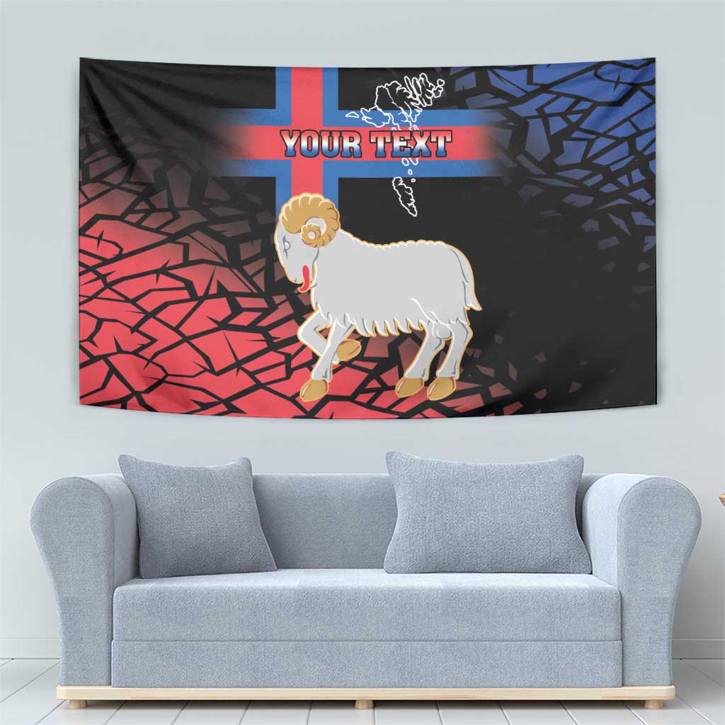 Personalized Faroe Islands Tapestry Coat Of Arms Flag Style