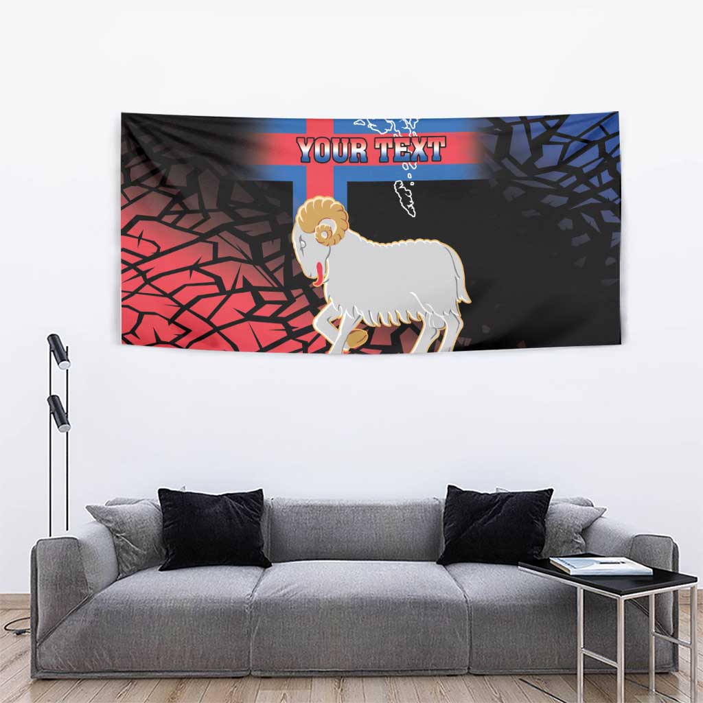 Personalized Faroe Islands Tapestry Coat Of Arms Flag Style