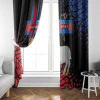 Personalized Faroe Islands Window Curtain Coat Of Arms Flag Style