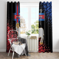 Personalized Faroe Islands Window Curtain Coat Of Arms Flag Style