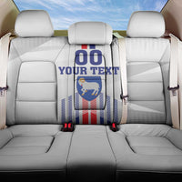 Custom Faroe Islands Football Back Car Seat Cover Go Champion White Version