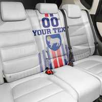 Custom Faroe Islands Football Back Car Seat Cover Go Champion White Version