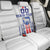 Custom Faroe Islands Football Back Car Seat Cover Go Champion White Version