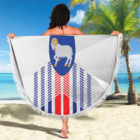 Custom Faroe Islands Football Beach Blanket Go Champion White Version