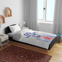 Custom Faroe Islands Football Bedding Set Go Champion White Version