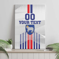 Custom Faroe Islands Football Canvas Wall Art Go Champion White Version