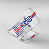 Custom Faroe Islands Football Canvas Wall Art Go Champion White Version