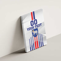 Custom Faroe Islands Football Canvas Wall Art Go Champion White Version