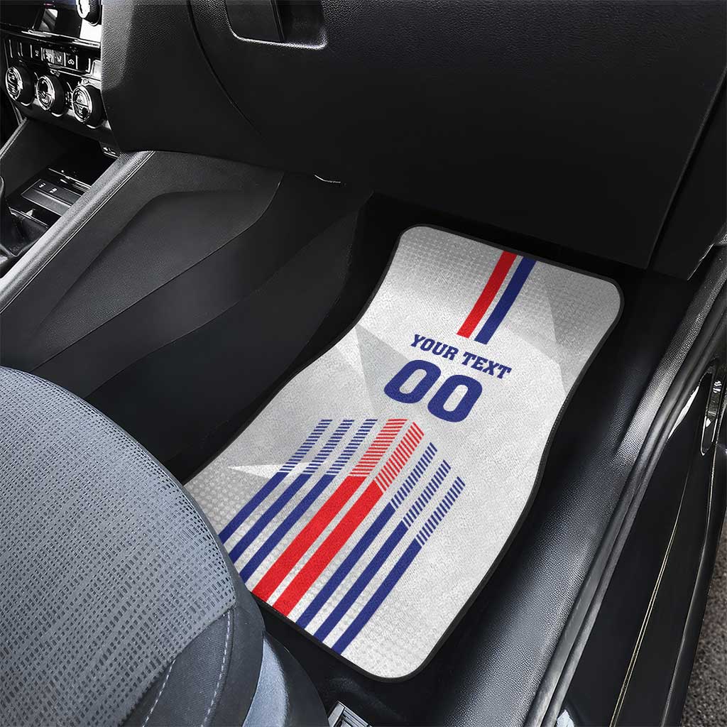 Custom Faroe Islands Football Car Mats Go Champion White Version
