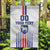 Custom Faroe Islands Football Garden Flag Go Champion White Version
