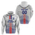 Custom Faroe Islands Football Hoodie Go Champion White Version