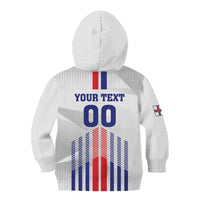 Custom Faroe Islands Football Kid Hoodie Go Champion White Version