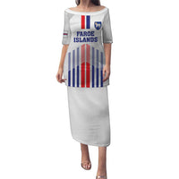 Custom Faroe Islands Football Puletasi Go Champion White Version