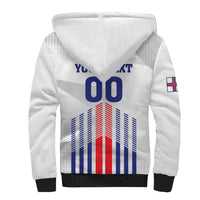 Custom Faroe Islands Football Sherpa Hoodie Go Champion White Version