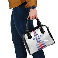 Custom Faroe Islands Football Shoulder Handbag Go Champion White Version