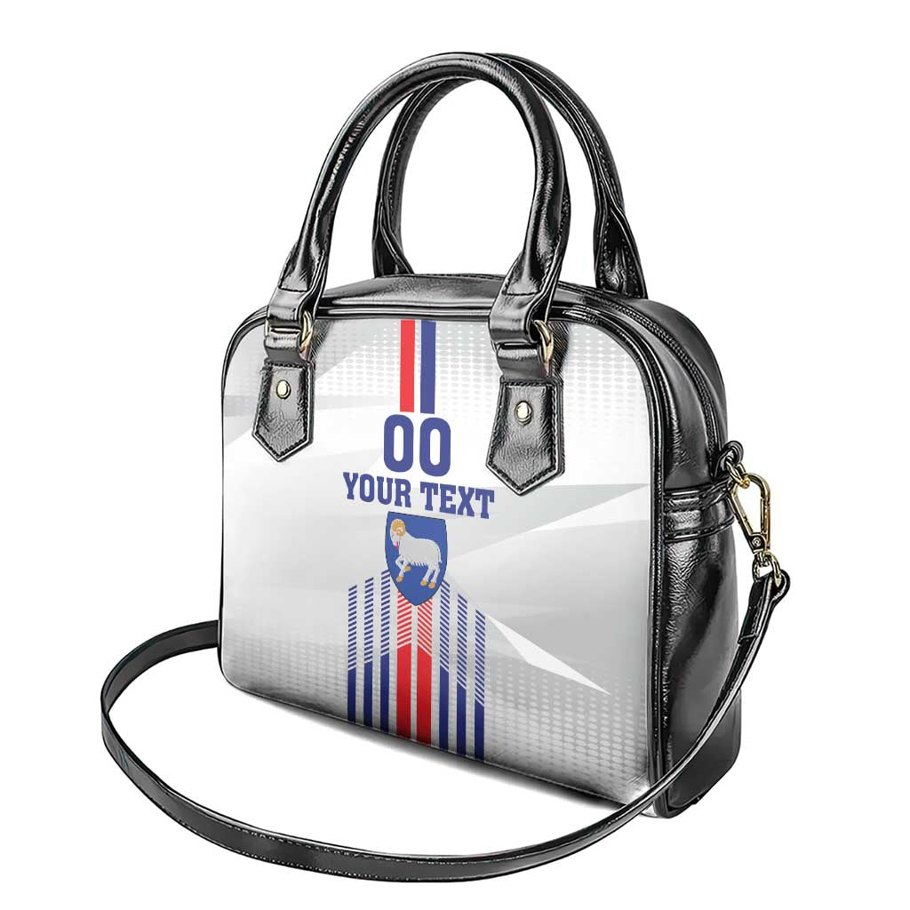 Custom Faroe Islands Football Shoulder Handbag Go Champion White Version