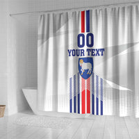 Custom Faroe Islands Football Shower Curtain Go Champion White Version