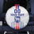 Custom Faroe Islands Football Spare Tire Cover Go Champion White Version