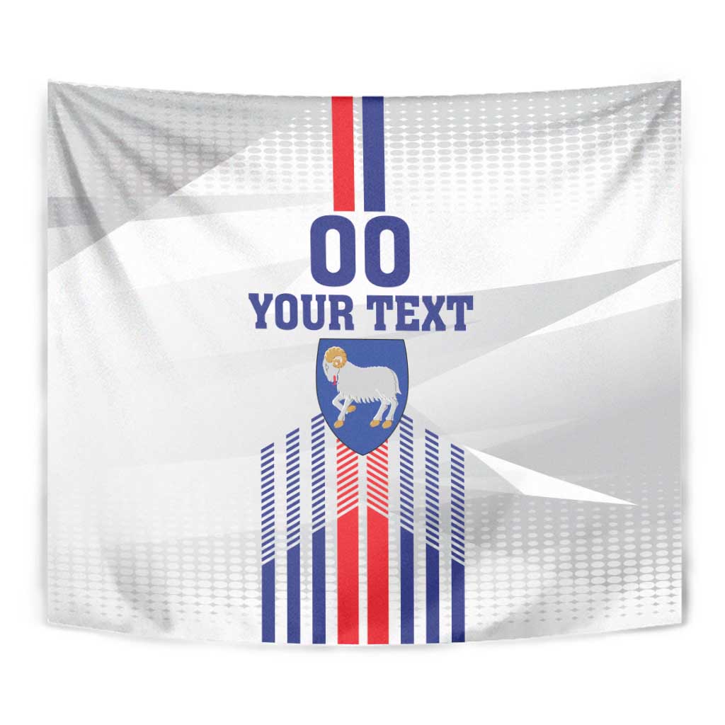 Custom Faroe Islands Football Tapestry Go Champion White Version