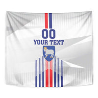 Custom Faroe Islands Football Tapestry Go Champion White Version