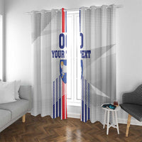 Custom Faroe Islands Football Window Curtain Go Champion White Version