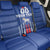 Custom Faroe Islands Football Back Car Seat Cover Go Champion Blue Version
