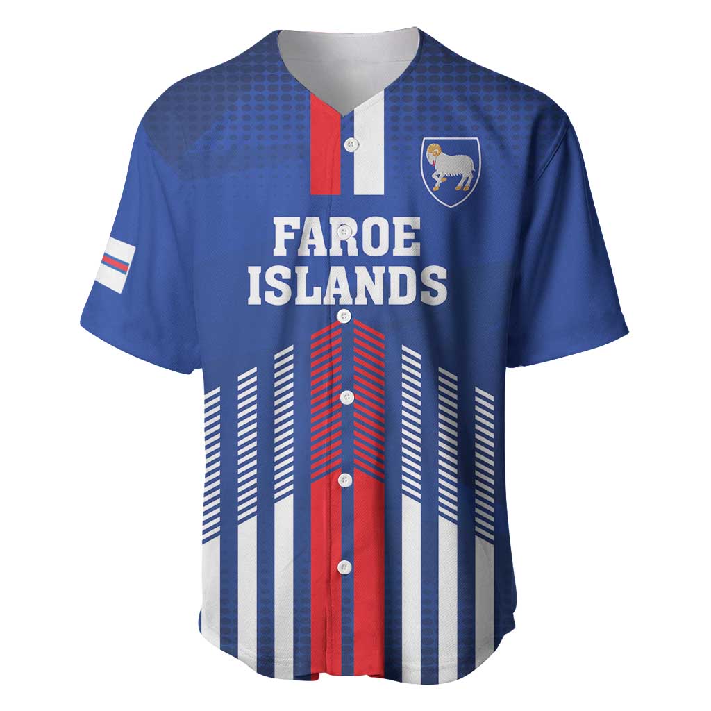Custom Faroe Islands Football Baseball Jersey Go Champion Blue Version
