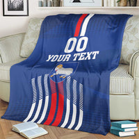 Custom Faroe Islands Football Blanket Go Champion Blue Version