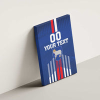 Custom Faroe Islands Football Canvas Wall Art Go Champion Blue Version