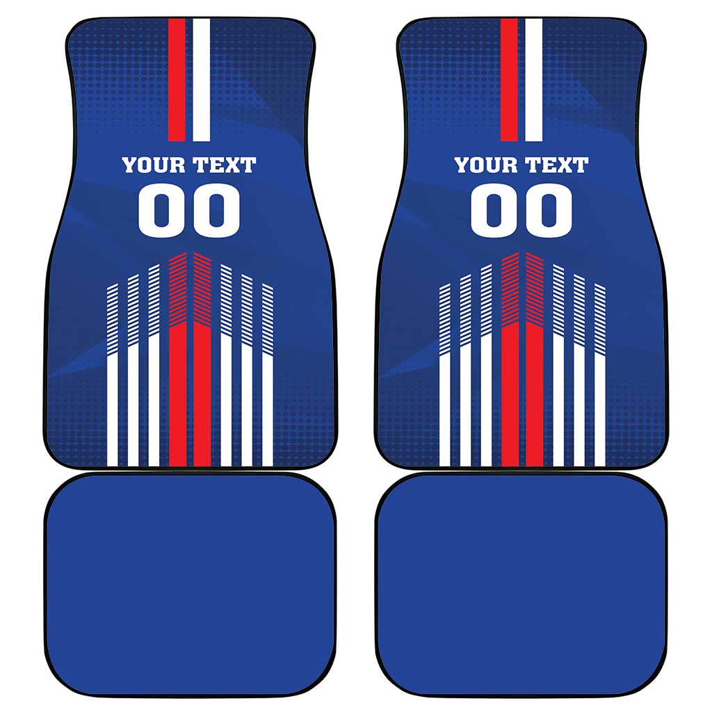 Custom Faroe Islands Football Car Mats Go Champion Blue Version