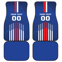 Custom Faroe Islands Football Car Mats Go Champion Blue Version