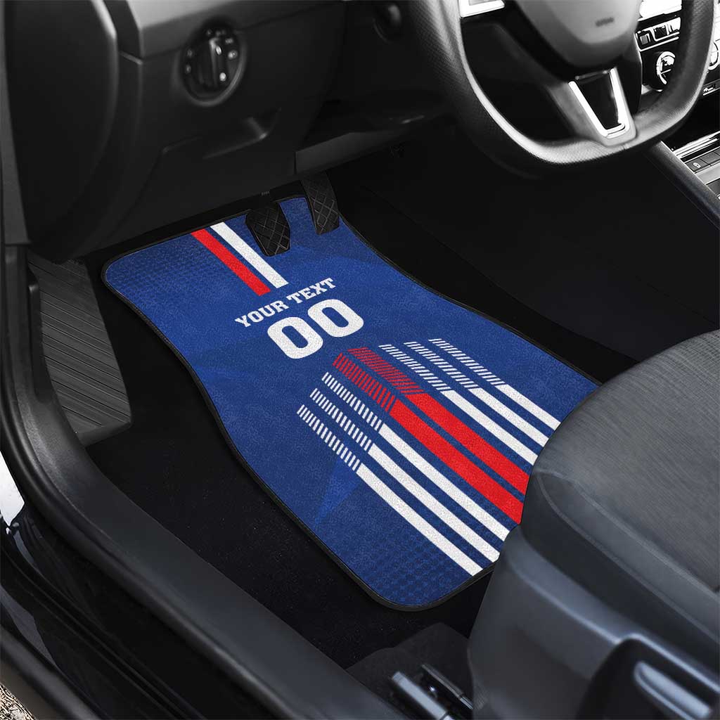 Custom Faroe Islands Football Car Mats Go Champion Blue Version