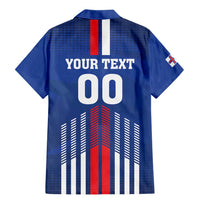 Custom Faroe Islands Football Family Matching Mermaid Dress and Hawaiian Shirt Go Champion Blue Version