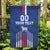 Custom Faroe Islands Football Garden Flag Go Champion Blue Version