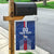 Custom Faroe Islands Football Garden Flag Go Champion Blue Version