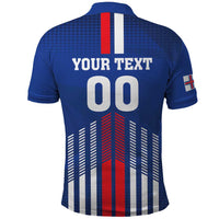 Custom Faroe Islands Football Polo Shirt Go Champion Blue Version