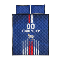 Custom Faroe Islands Football Quilt Bed Set Go Champion Blue Version
