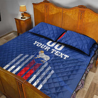 Custom Faroe Islands Football Quilt Bed Set Go Champion Blue Version